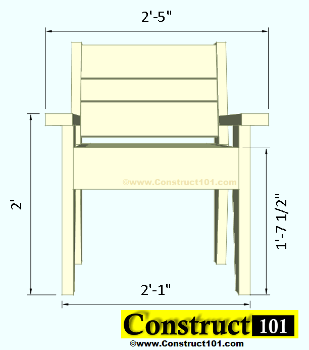 Outdoor Chair Plans Easy To Build, Free Outdoor Furniture Plans