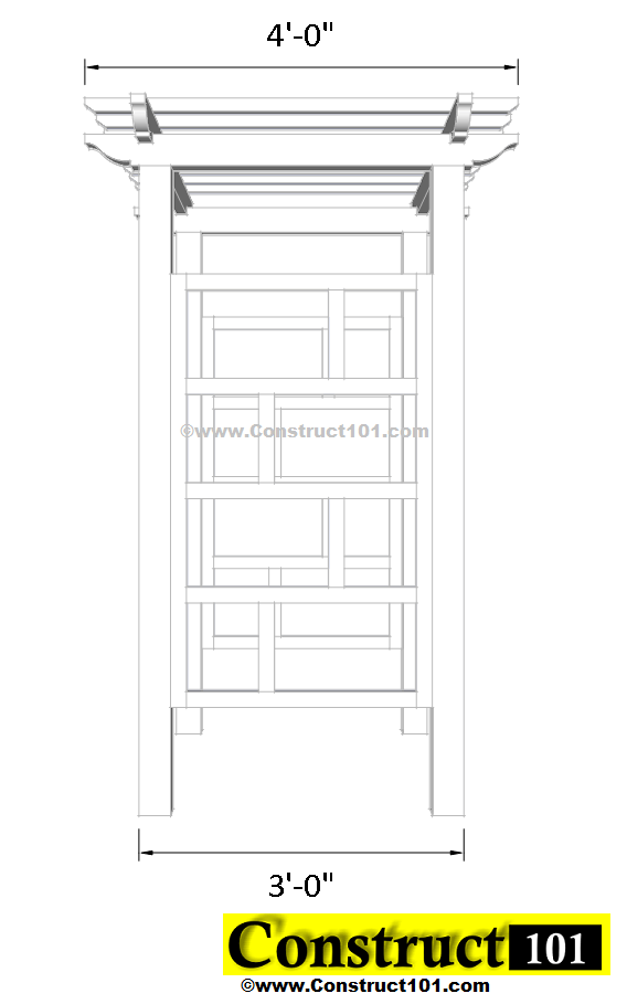 arbor plans side view