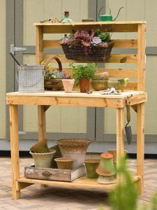make your own potting bench