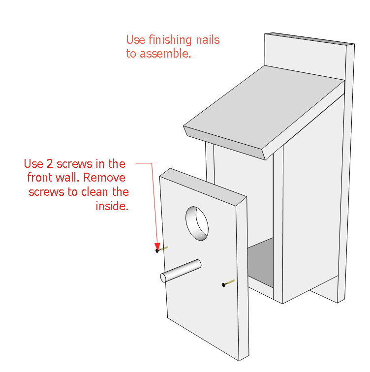 Simple Bird House Plans (Free PDF) - Construct101