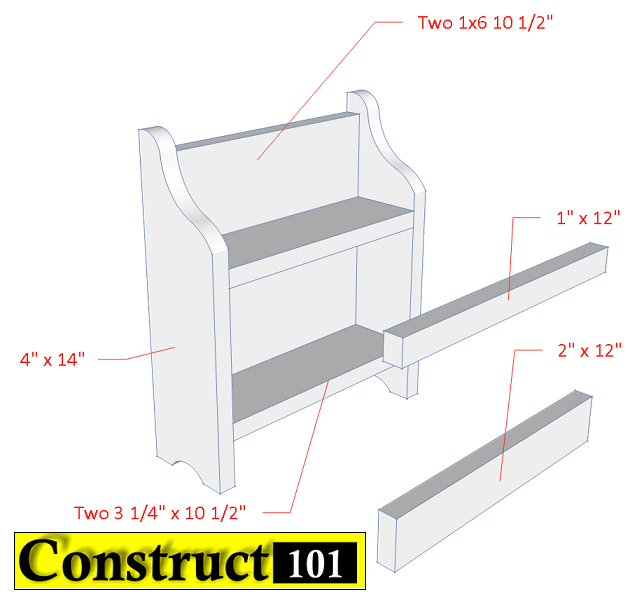 DIY Spice Rack Free Plans PDF Download Construct101