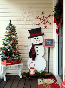 wood snowman project