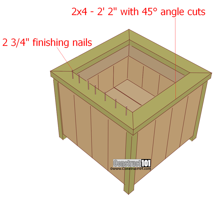 Download PLANS to Build a DIY Wood Planter Box. 5 Gallon Bucket