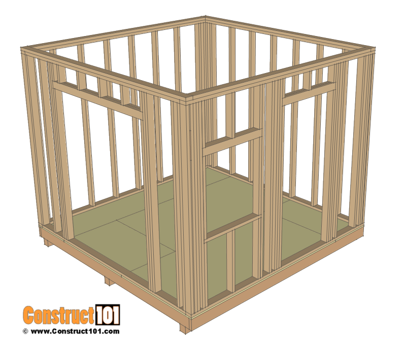 10x10 Barn Shed Plans | Free PDF Download - Construct101